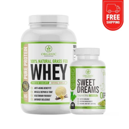 Organic Innovation Pure Protein 1kg & Sweet Dreams (Combo)